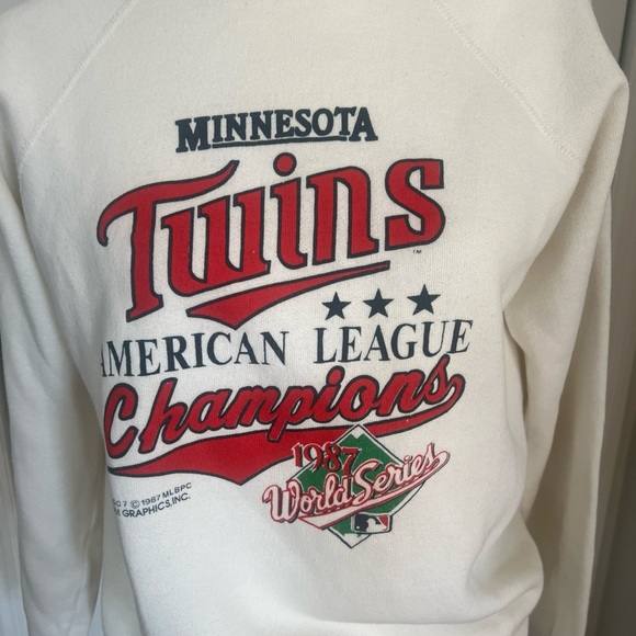 Minnesota Twins 1987 AL Champions Crewneck Sweatshirt Small World Series Vtg MLB - Picture 3 of 12